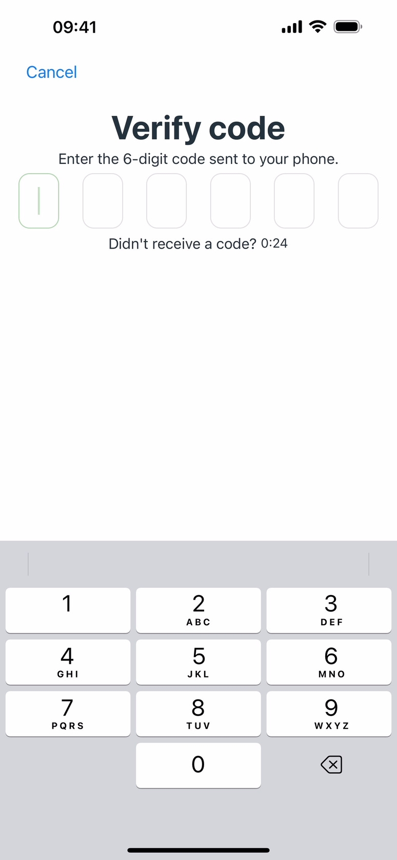 Confirm two-factor authentication