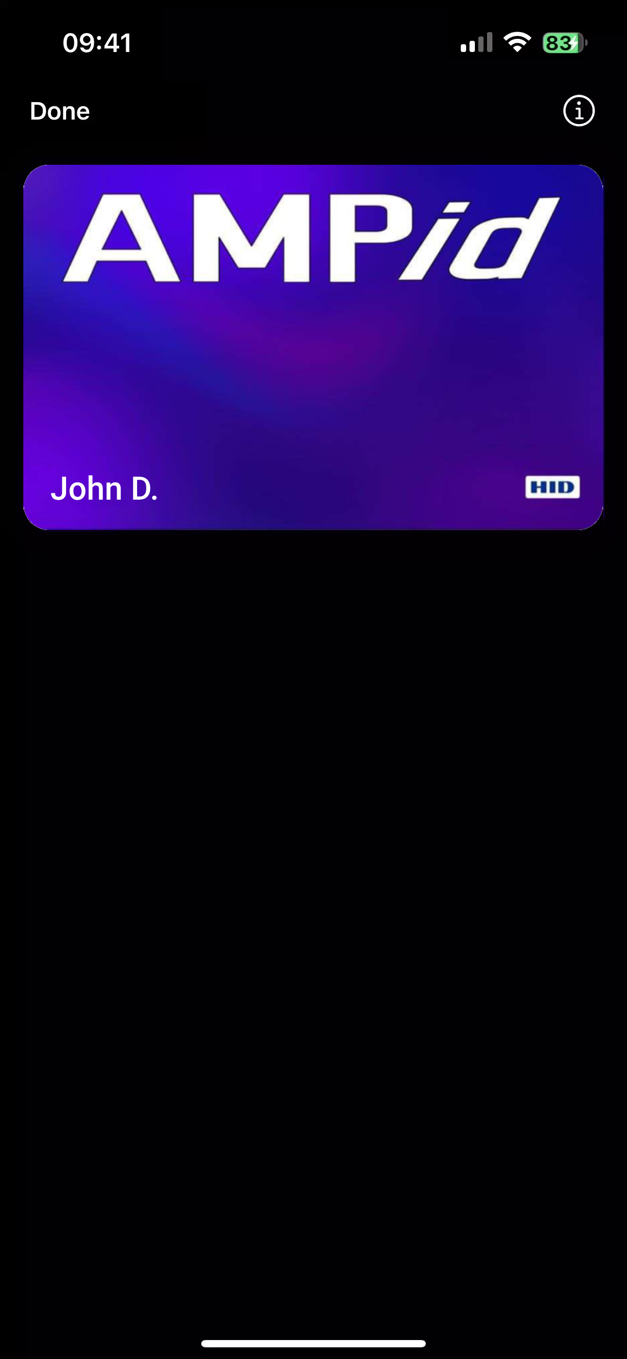 Access Badge in Wallet