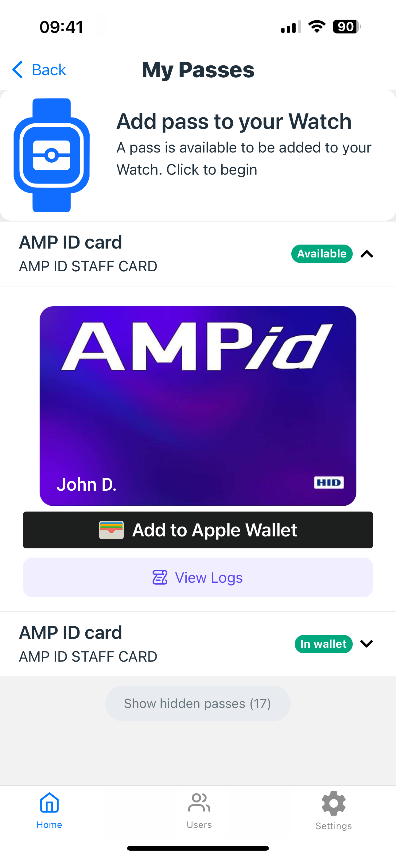 Add badge to Wallet
